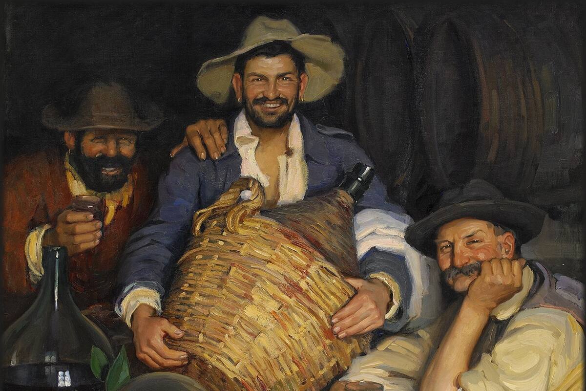 Un pintor sueco que se enamoró de Velázquez y pintó a tres viticultores como homenaje