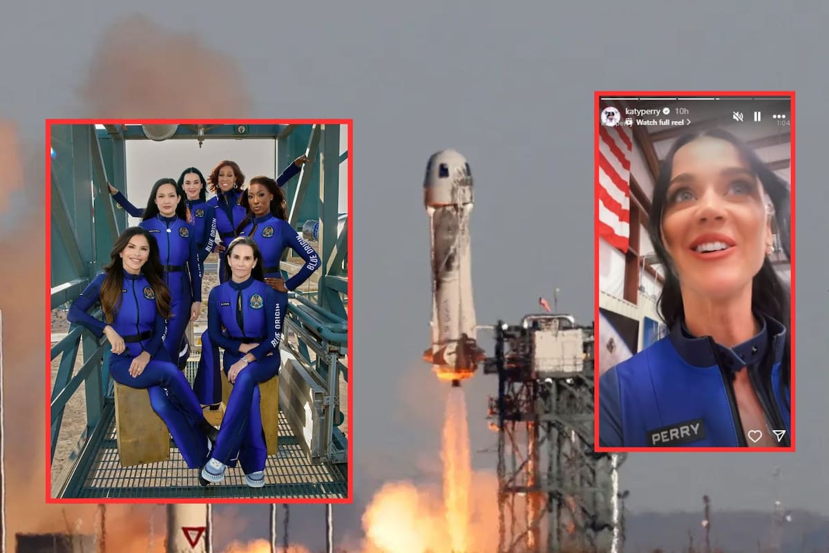 Blue Origin lanza cohete al espacio con Katy Perry y la prometida de Jeff Bezos, Lauren Sánchez, a bordo: un vuelo exclusivo de mujeres