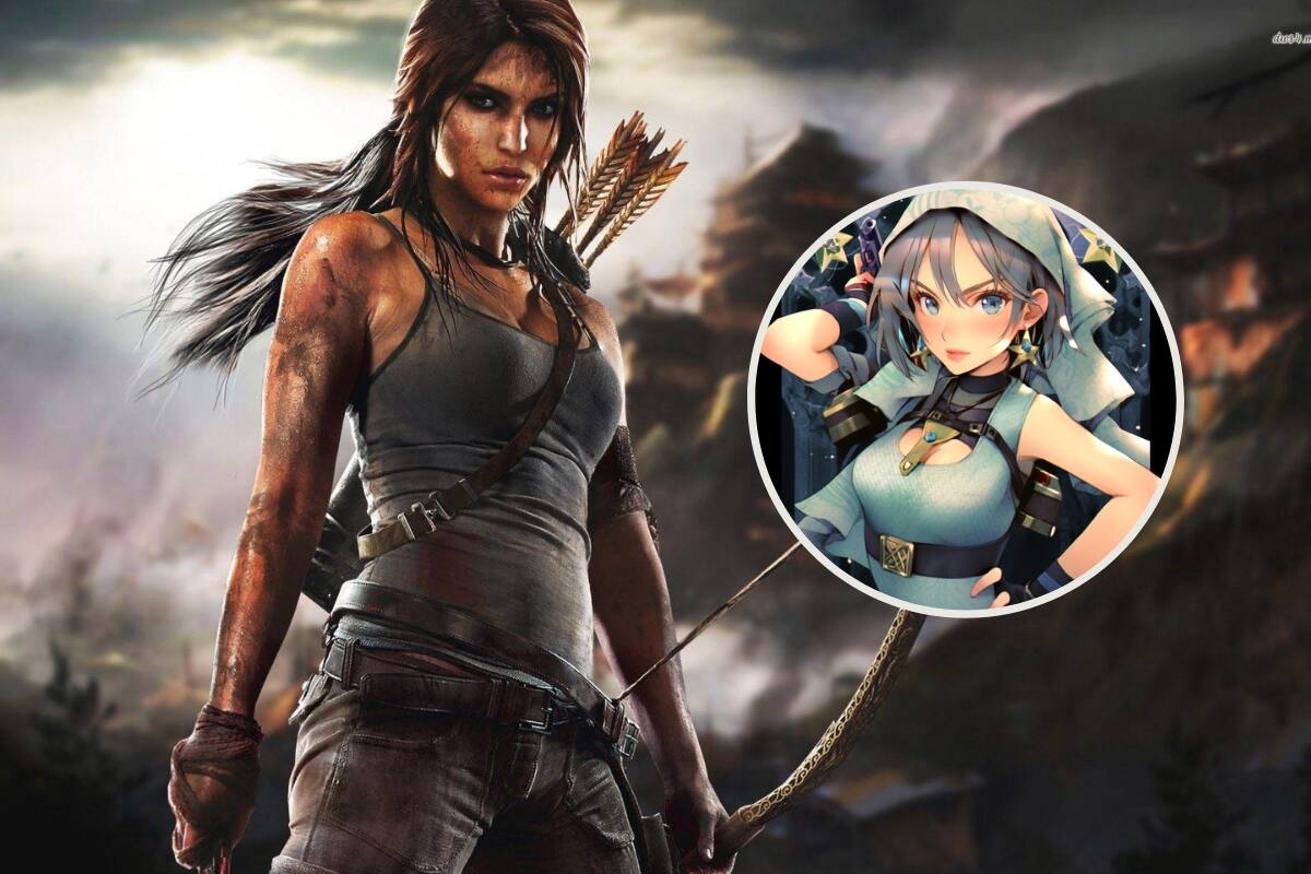 Así se vería Lara Croft de Tomb Raider en estilo anime según la Inteligencia Artificial