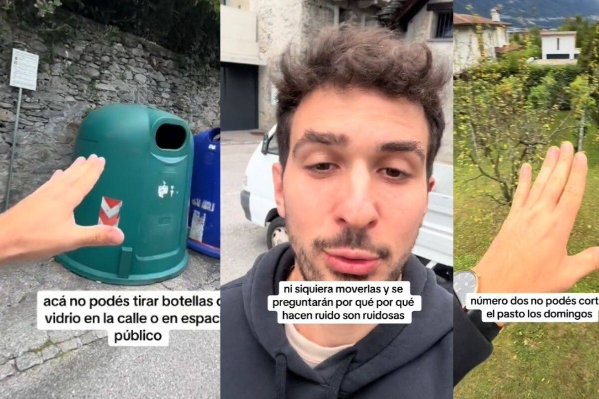 Tiktoker expone dos leyes en Suiza que le parecen “ridículas”