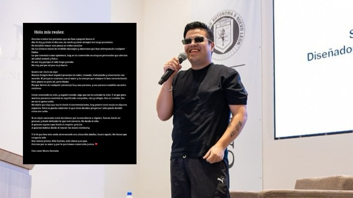 Momo Guzmán anuncia pausa indefinida en redes sociales tras recibir fuertes amenazas: el creador de contenido asegura que la situación se volvió “insostenible”