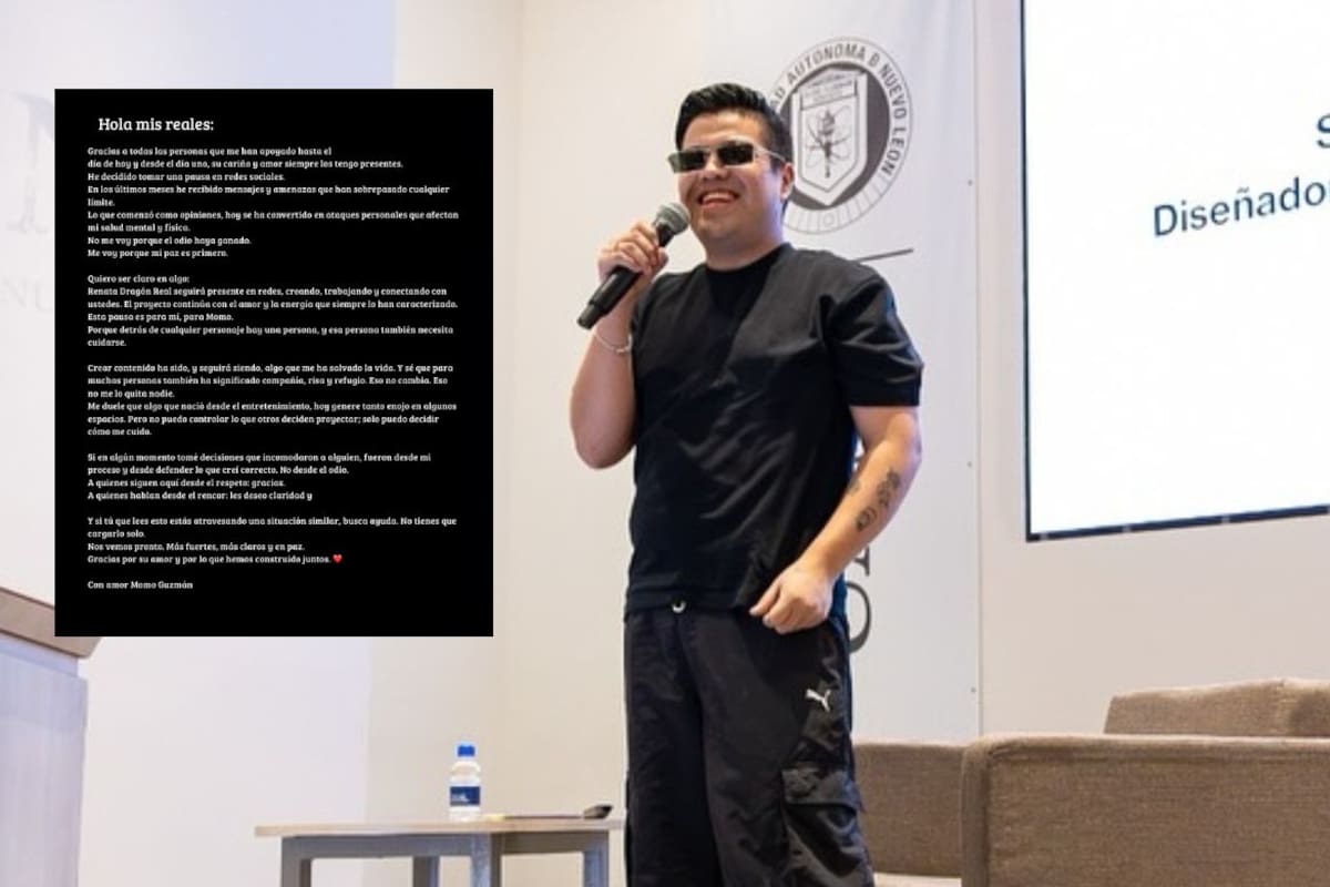 Momo Guzmán anuncia pausa indefinida en redes sociales tras recibir fuertes amenazas: el creador de contenido asegura que la situación se volvió “insostenible”