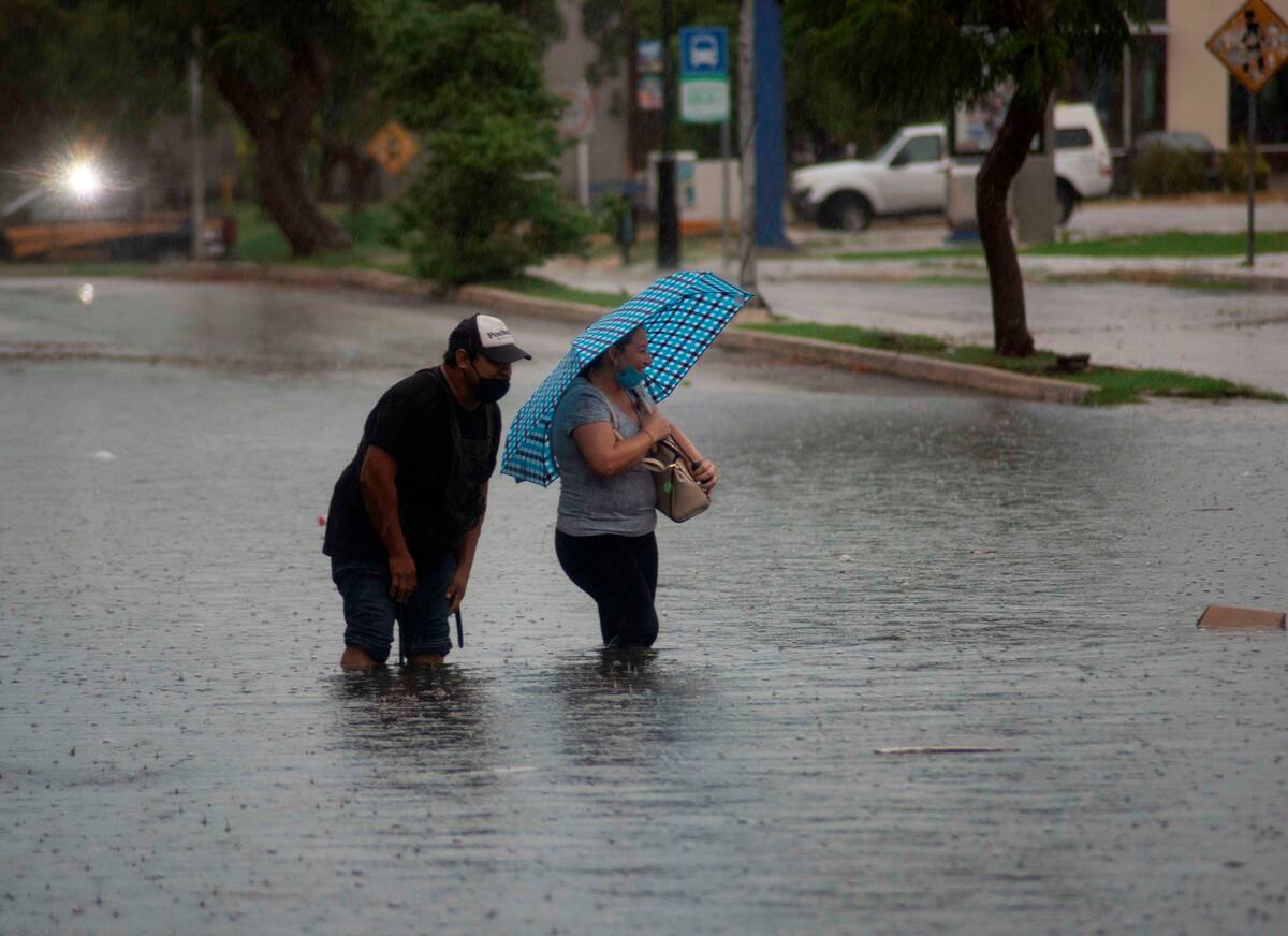 Inundaciones por lluvias. EFE/Cuauhtémoc Moreno