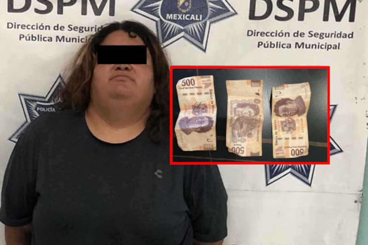 “Cacha” empleado a mujer robando en restaurante y es detenida