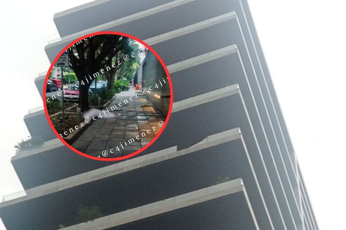 Mujer muere al caer de edificio en la CDMX; esposo declara que ráfagas de viento provocaron su caída