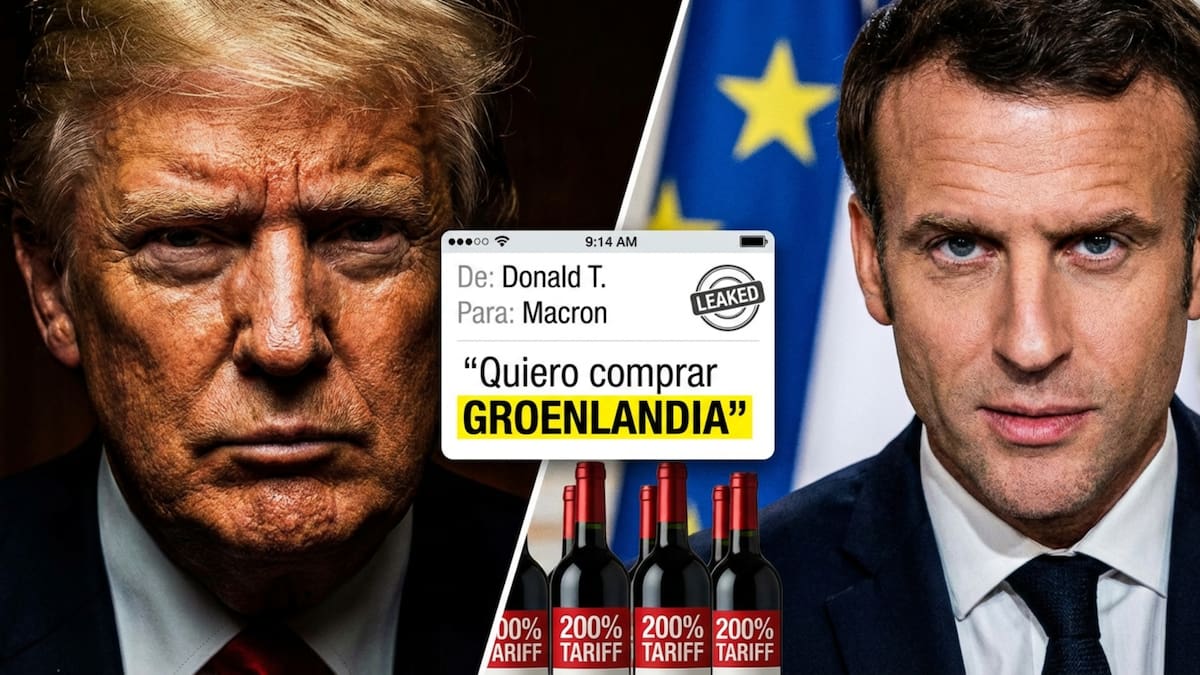 La tensión entre París y Washington alcanza su punto más alto tras las amenazas comerciales de Donald Trump. (Foto: Ilustrativa hecha con IA)