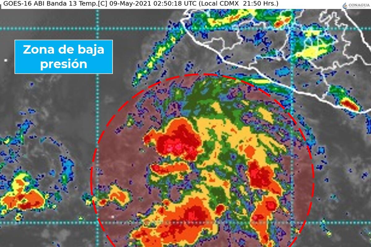 Emiten alerta de Ciclón Tropical al suroeste de Michoacán