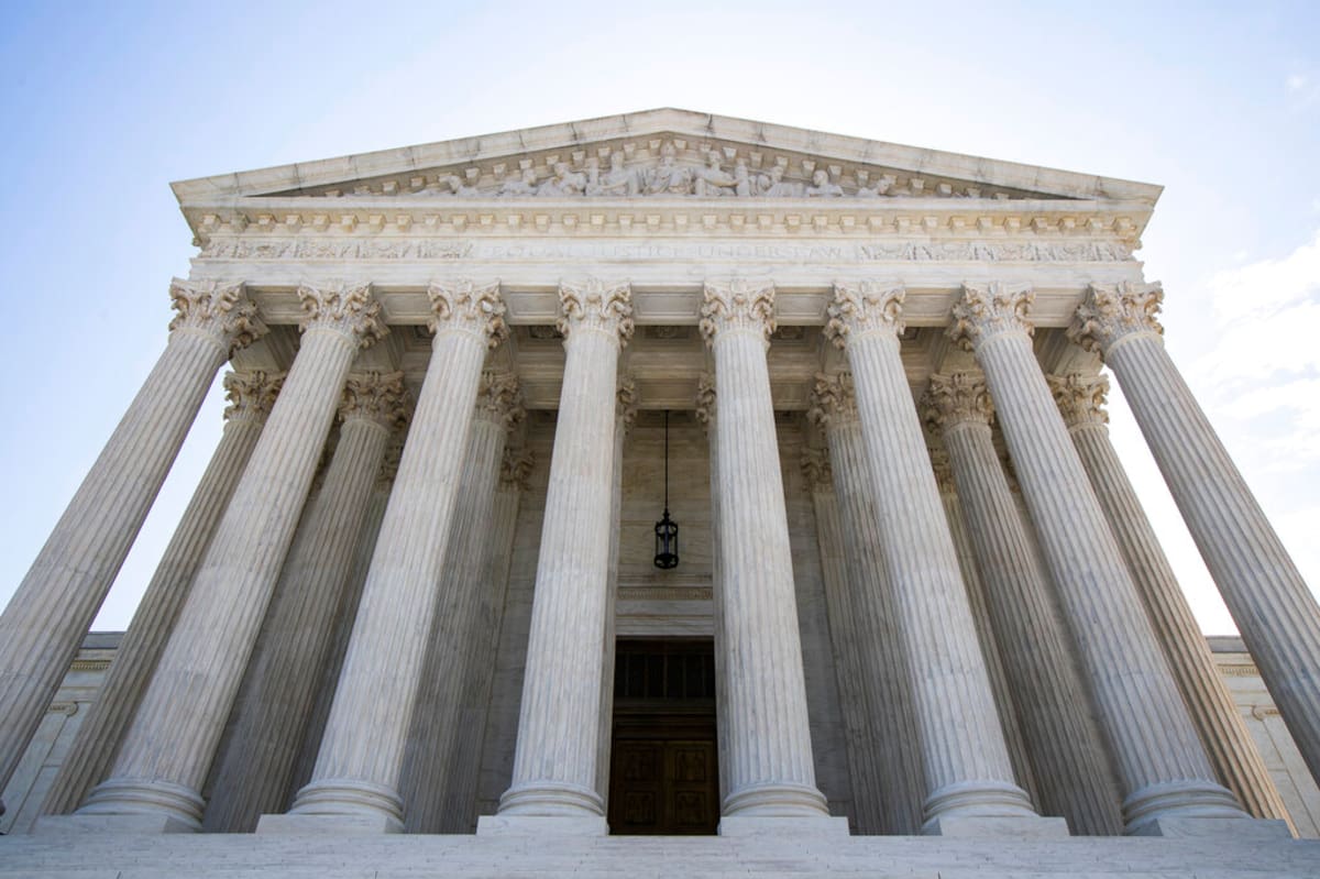 El edificio de la Corte Suprema de Estados Unidos es visto en esta foto del 30 de junio del 2020 en Washington.