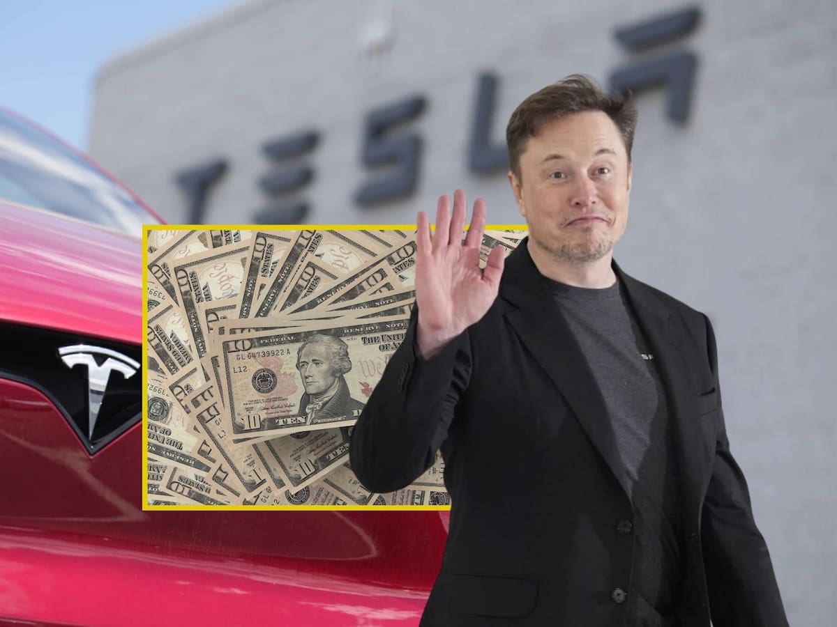 Tesla planea pagar hasta 1 billón de dólares a Elon Musk si cumple metas ambiciosas. | Crédito: AP/Canva