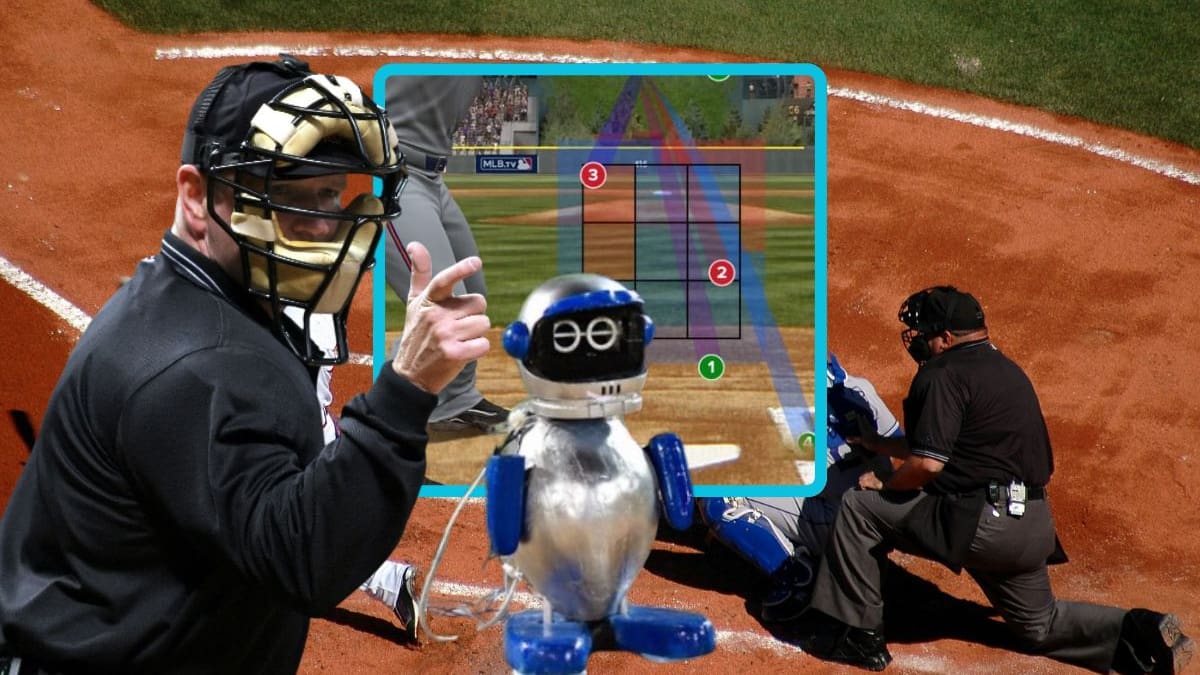Cansado de las quejas en el diamante, un japonés de 58 años construye un robot umpire portátil que analiza la trayectoria de cada lanzamiento para marcar bolas y strikes