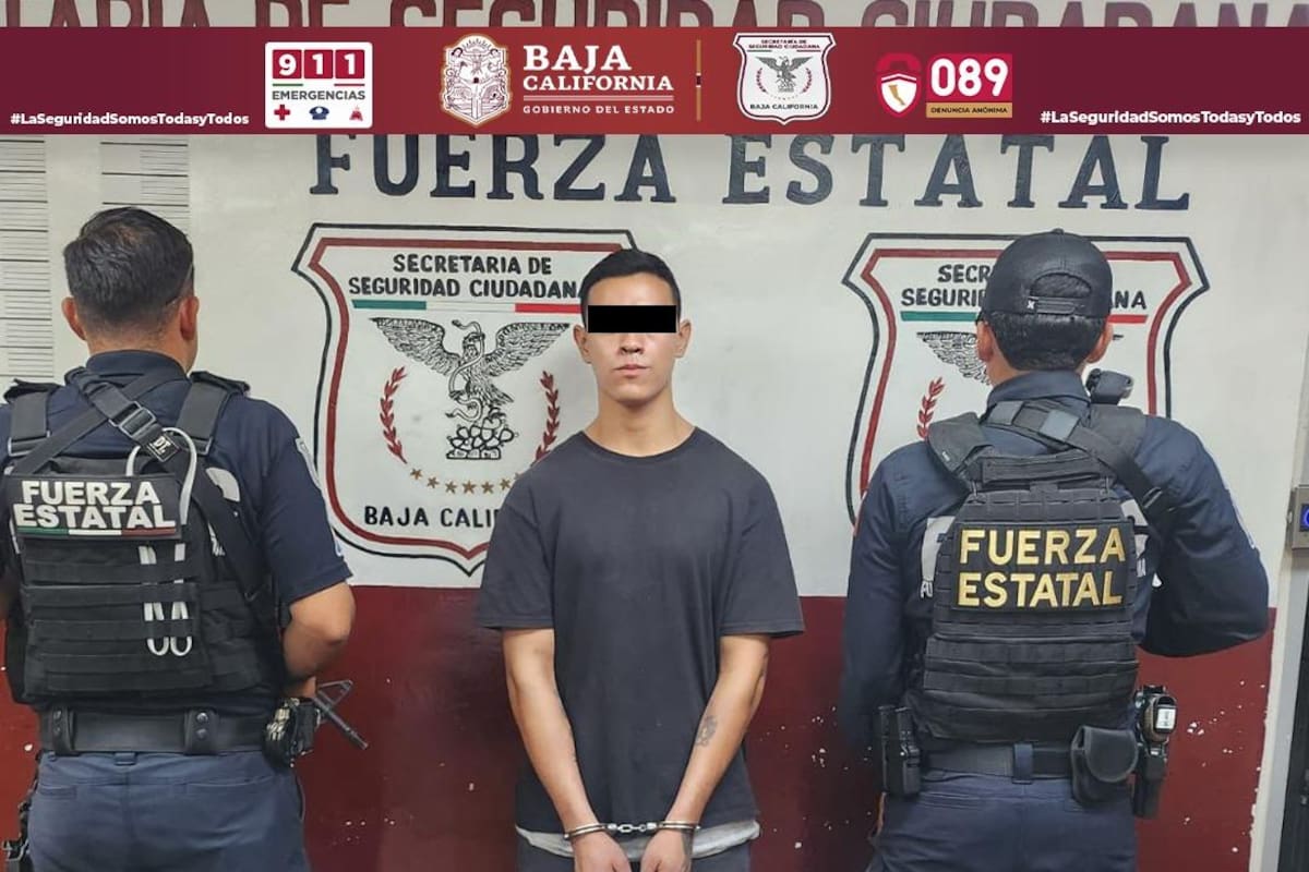 Joven armado es detenido en Valle del Pedregal