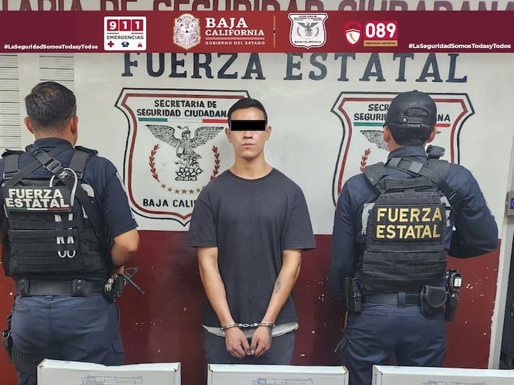Joven armado es detenido en Valle del Pedregal