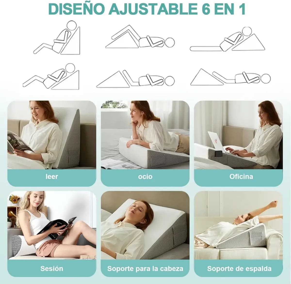 Almohada antireflujo tipo cuña | Mercado Libre