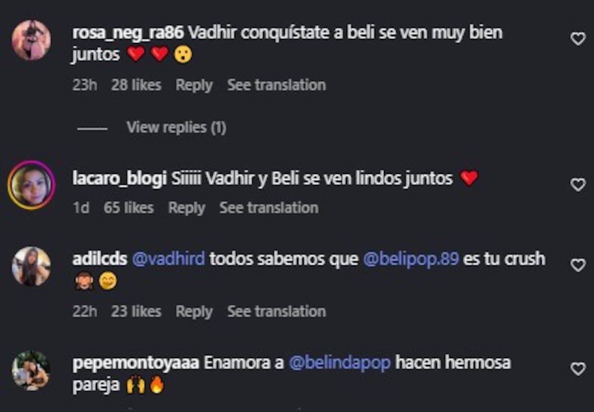 Fans piden una relación entre Belinda y Vadhir Derbez / Instagram @vadhird