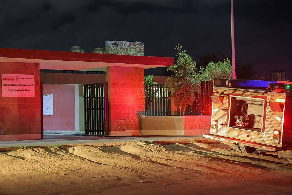 Menores causan daños a una escuela en Hermosillo