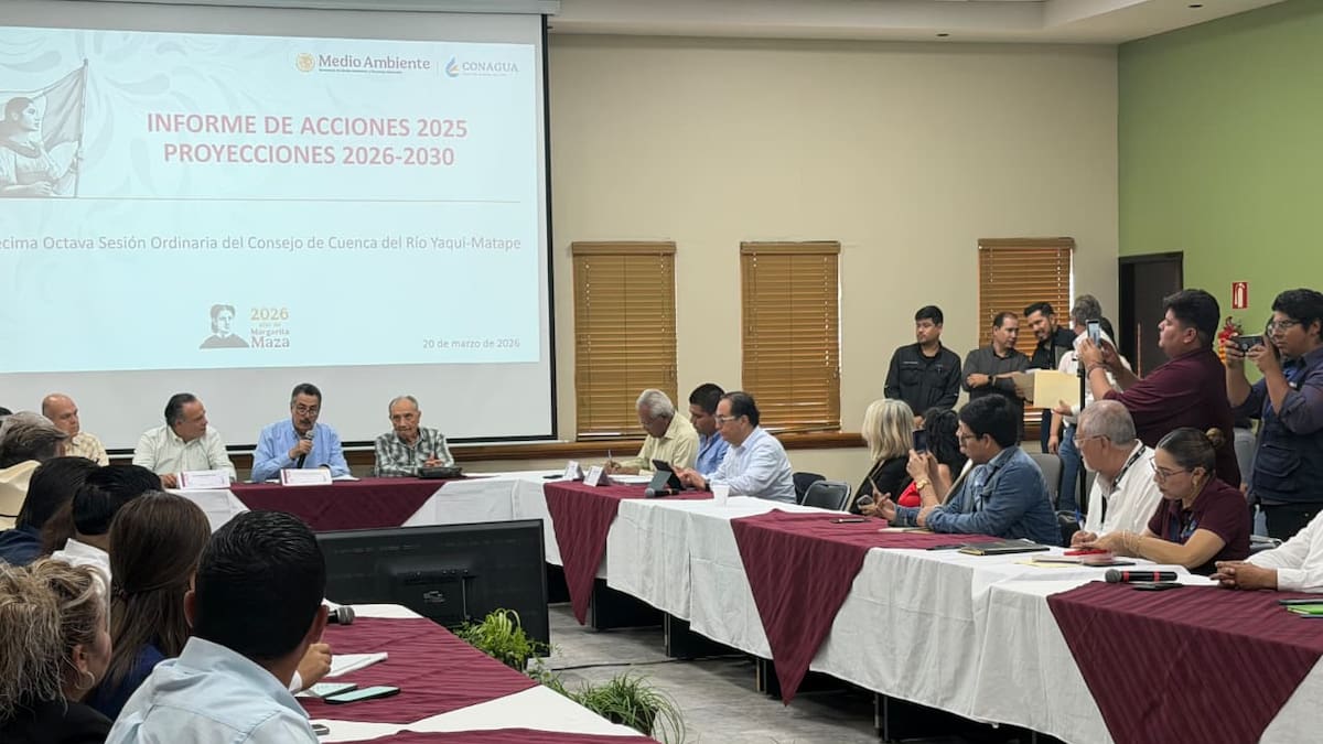 Realizan en Cajeme Consejo de Cuenca del Río Yaqui-Mátape; destacan inversión millonaria en infraestructura hidroagrícola