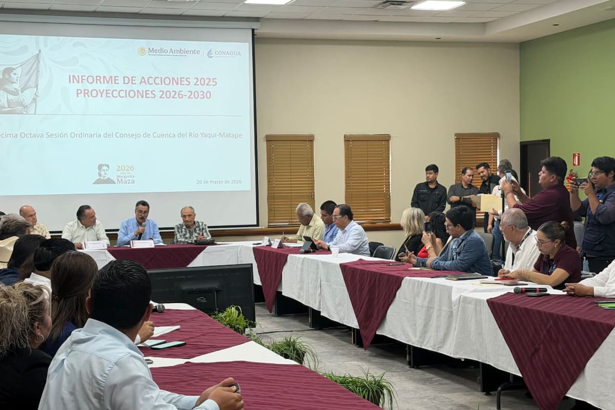 Realizan en Cajeme Consejo de Cuenca del Río Yaqui-Mátape; destacan inversión millonaria en infraestructura hidroagrícola