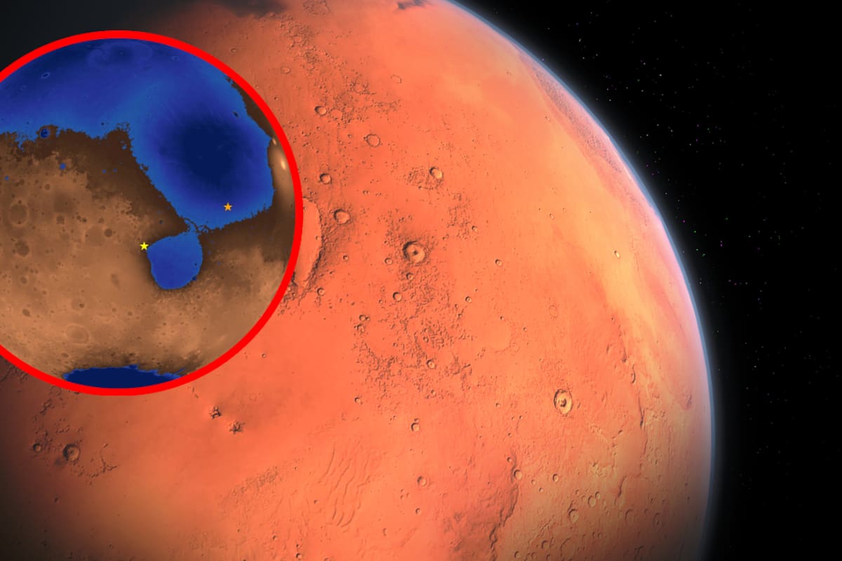 Rover chino detecta indicios de playas en un antiguo océano marciano
