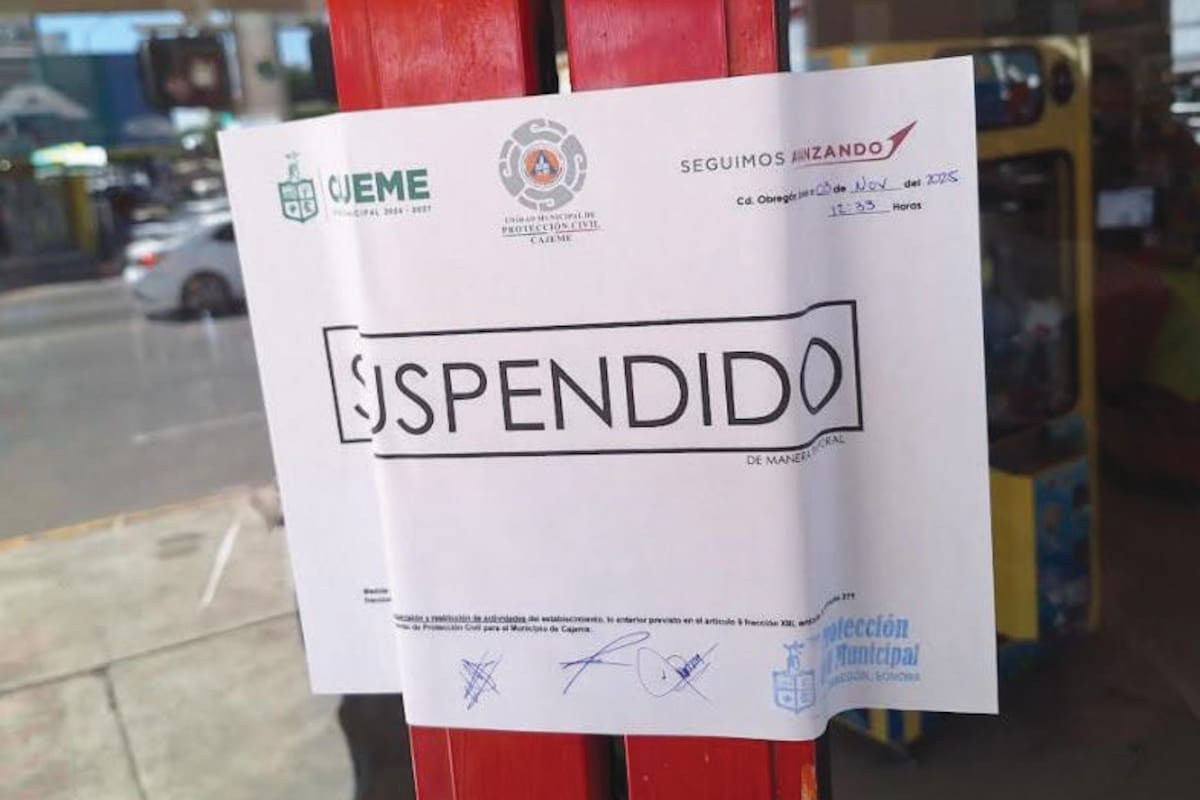 Han cerrado al menos 50 comercios en Cajeme por incumplir ley de Protección Civil