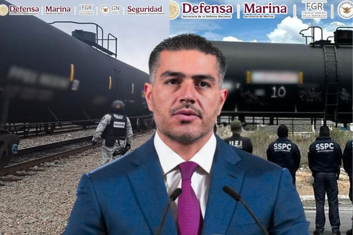 Harfuch informa “el aseguramiento de hidrocarburo más grande” con más de 15 millones de litros de combustible ilícito en Coahuila, durante la presente administración