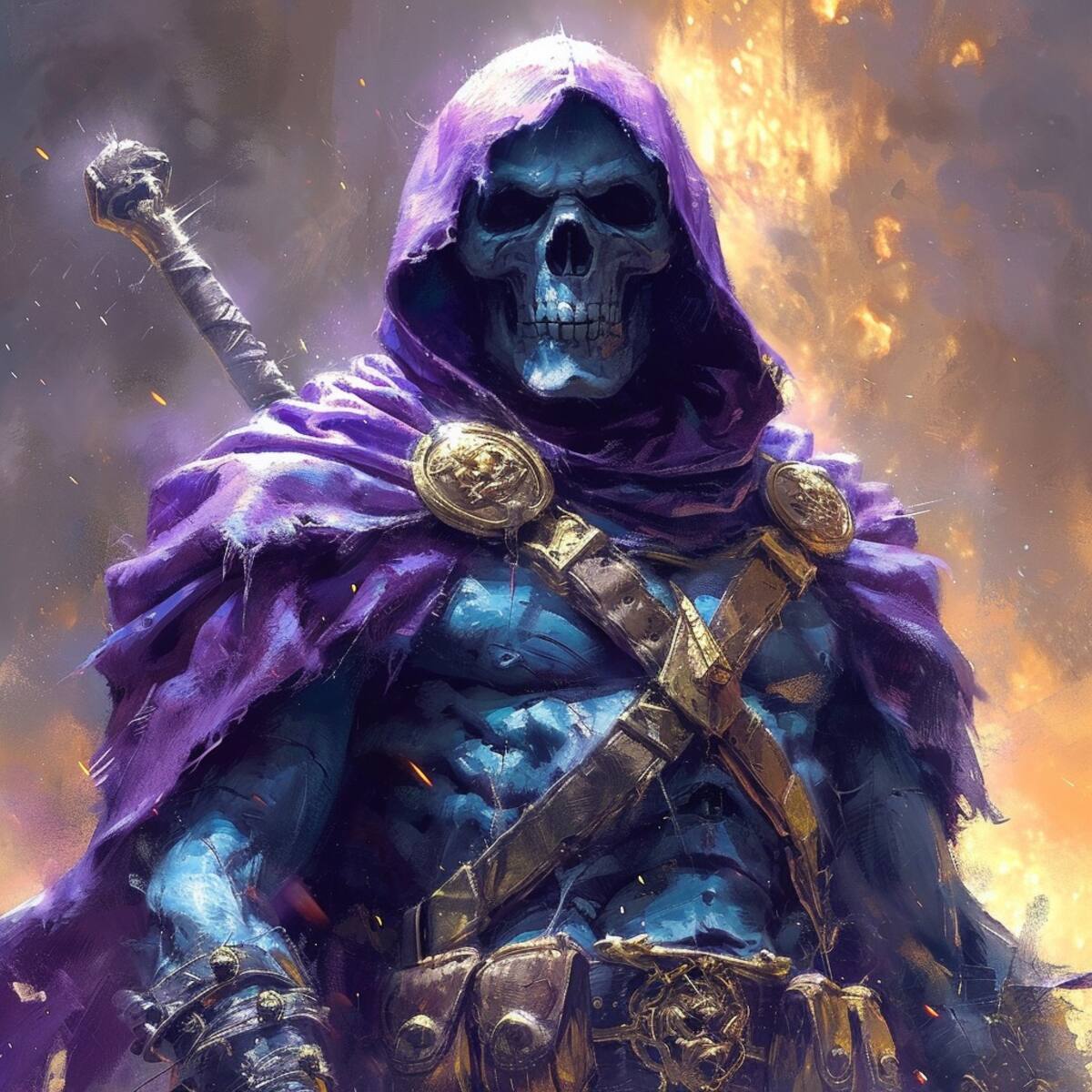 Skeletor renace: una visión más siniestra a través de la IA.