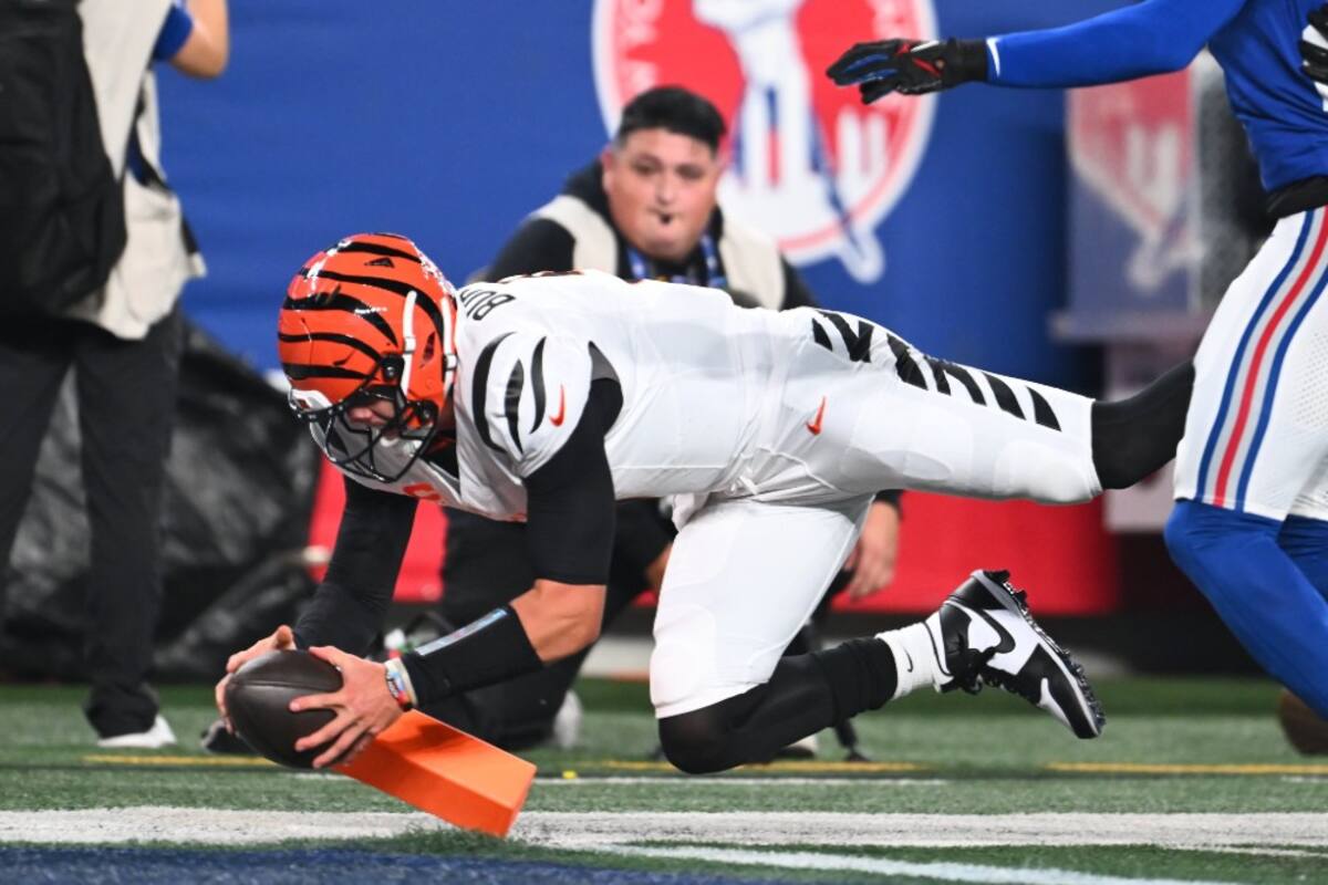 Joe Burrow guía a los Bengals a la victoria sobre los Giants