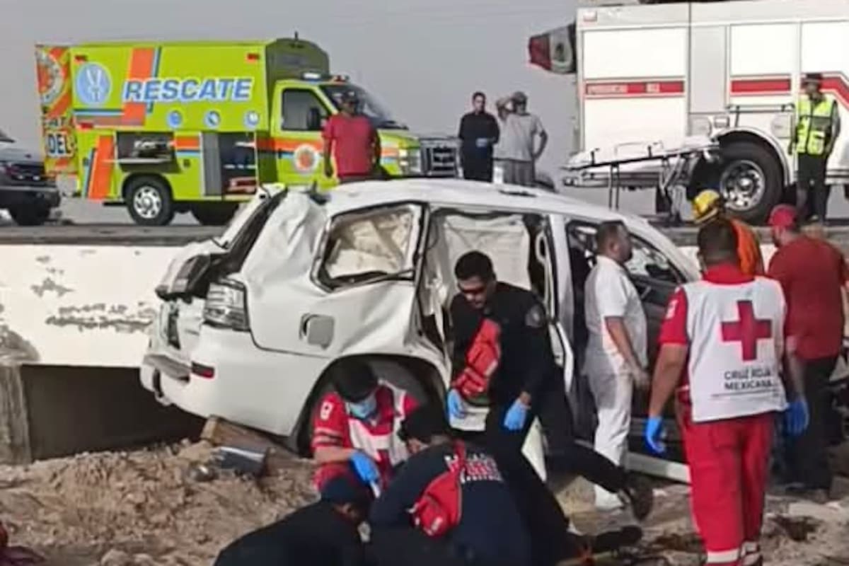 Volcadura en la carretera Mexicali-San Felipe deja cinco lesionados