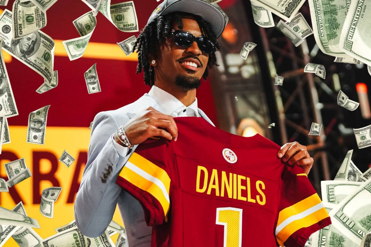 NFL: Jayden Daniels firma su contrato de novato con los Washington Commanders por 4 años y $37.7 millones de dólares