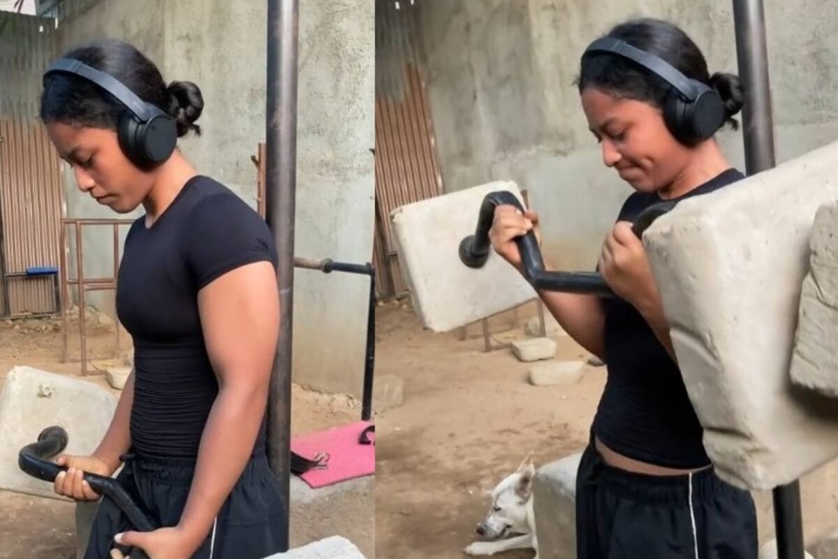 Se ejercitó con ladrillos y su rutina dejó impactados a millones en redes