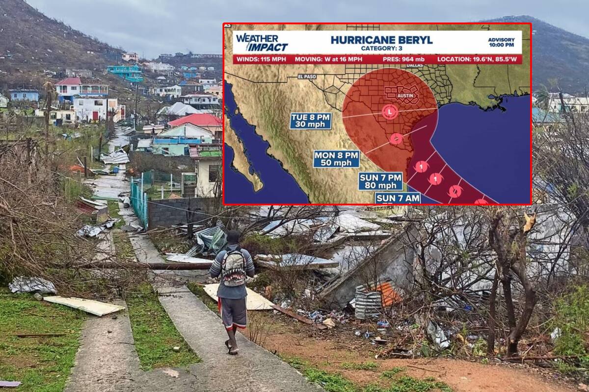 Tormenta Beryl avanza al Golfo de México y llegaría a Texas como huracán este domingo