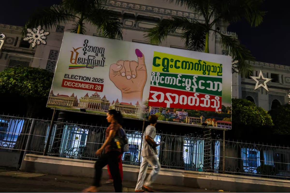 Myanmar abre urnas para sus primeras elecciones en cinco años bajo el régimen militar y en medio de una guerra civil
