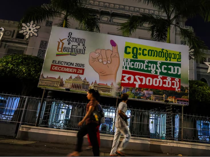 Myanmar abre urnas para sus primeras elecciones en cinco años bajo el régimen militar y en medio de una guerra civil