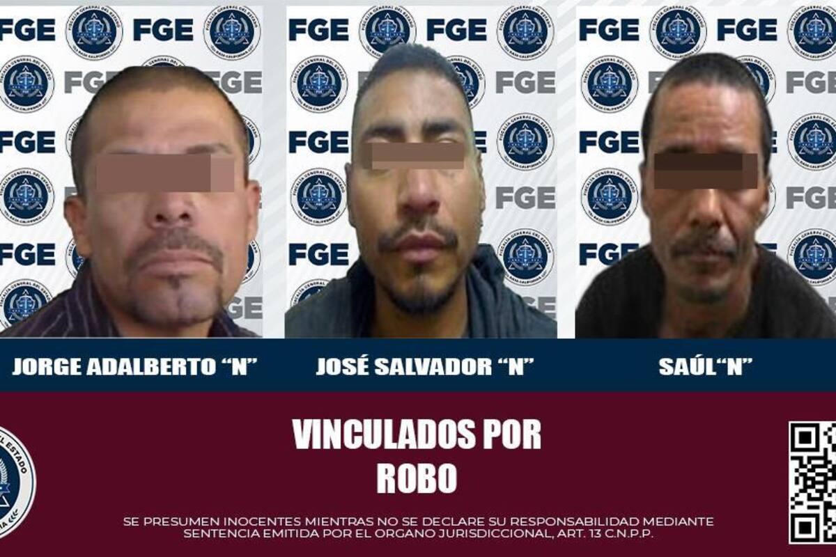 Vinculan a tres por diversos robos en la ciudad