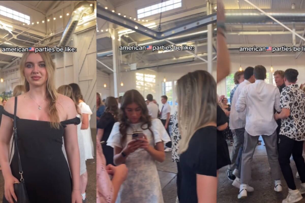 La reacción de esta joven al ver cómo se divierten los estadounidenses en las fiestas se vuelve viral en TikTok