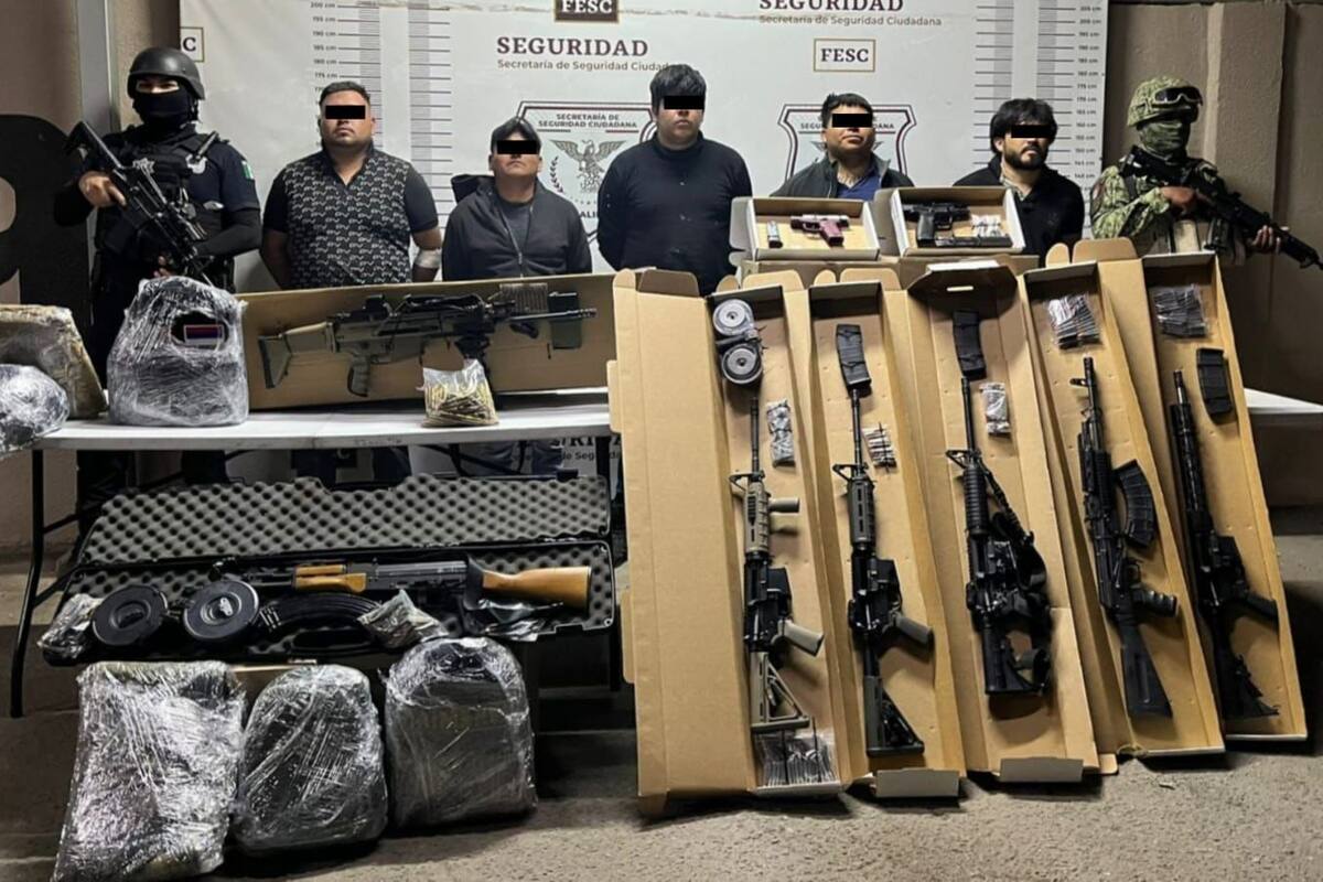 Arrestan a cinco con arsenal en el valle tras persecución