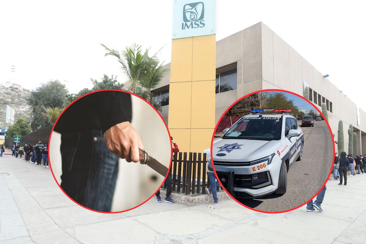 Detienen a empleado del IMSS en Hermosillo tras presunta amenaza con cuchillo a compañera de trabajo