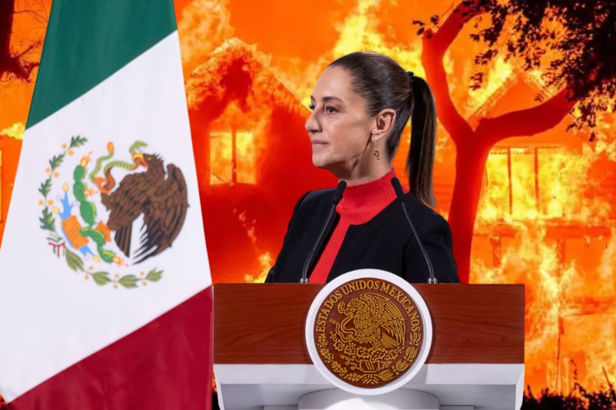 Sheinbaum expresó su apoyo a mexicanos ante incendios en Los Ángeles