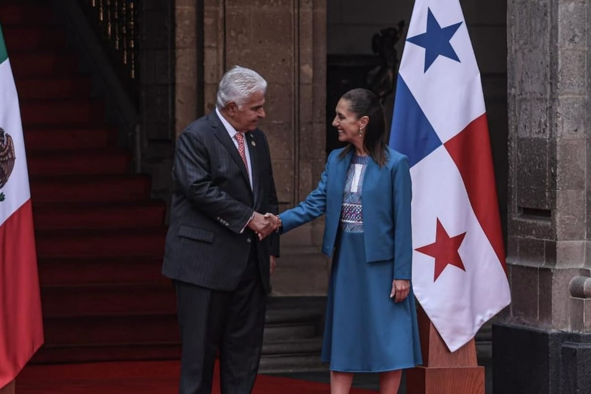 Sheinbaum recibe al presidente de Panamá en Palacio Nacional; abordarán economía, cooperación y la neutralidad del Canal de Panamá