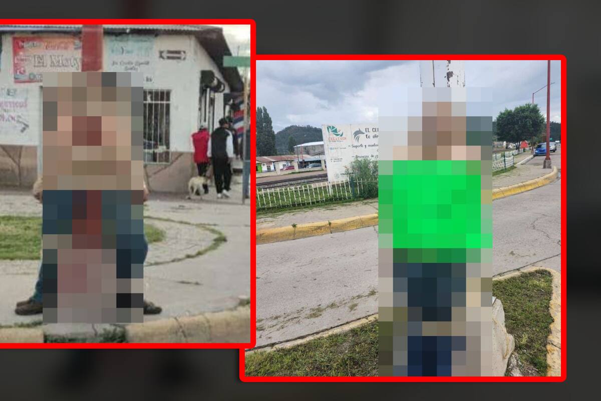 Hallan a siete hombres amarrados a postes con mensajes vinculados al crimen organizado en Chihuahua