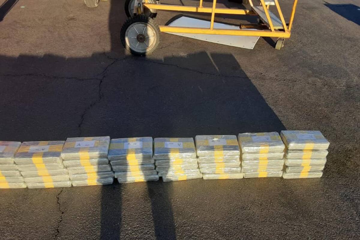 Aseguran carga de cocaína en aeropuerto de Mexicali
