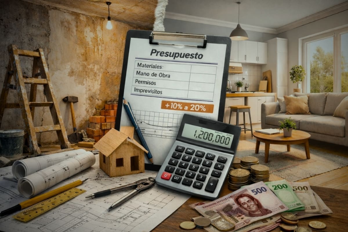 Arquitectos revelan que remodelar una vivienda puede costar hasta 1 millón 200 mil pesos por la mano de obra, materiales y permisos, por lo que recomiendan definir muy bien las prioridades y calcular los posibles imprevistos para ahorrar dinero: ¿Cómo establecer un buen presupuesto?