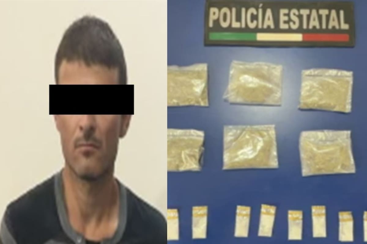 Aseguran 19 envoltorios de presuntas drogas durante patrullajes en Cajeme y ponen a un hombre de 38 años a disposición del Ministerio Público