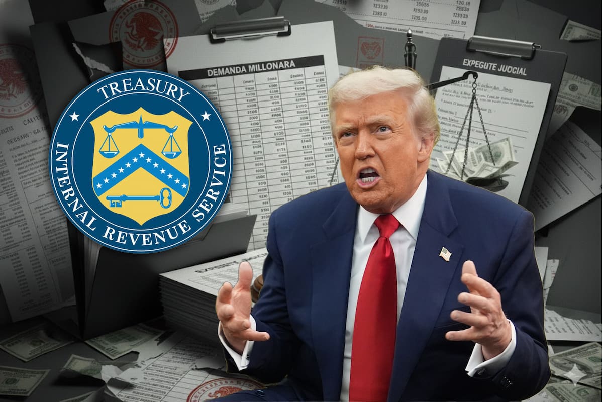 Trump demanda al IRS y al Tesoro por la filtración de su información fiscal y exige 10 mil millones de dólares