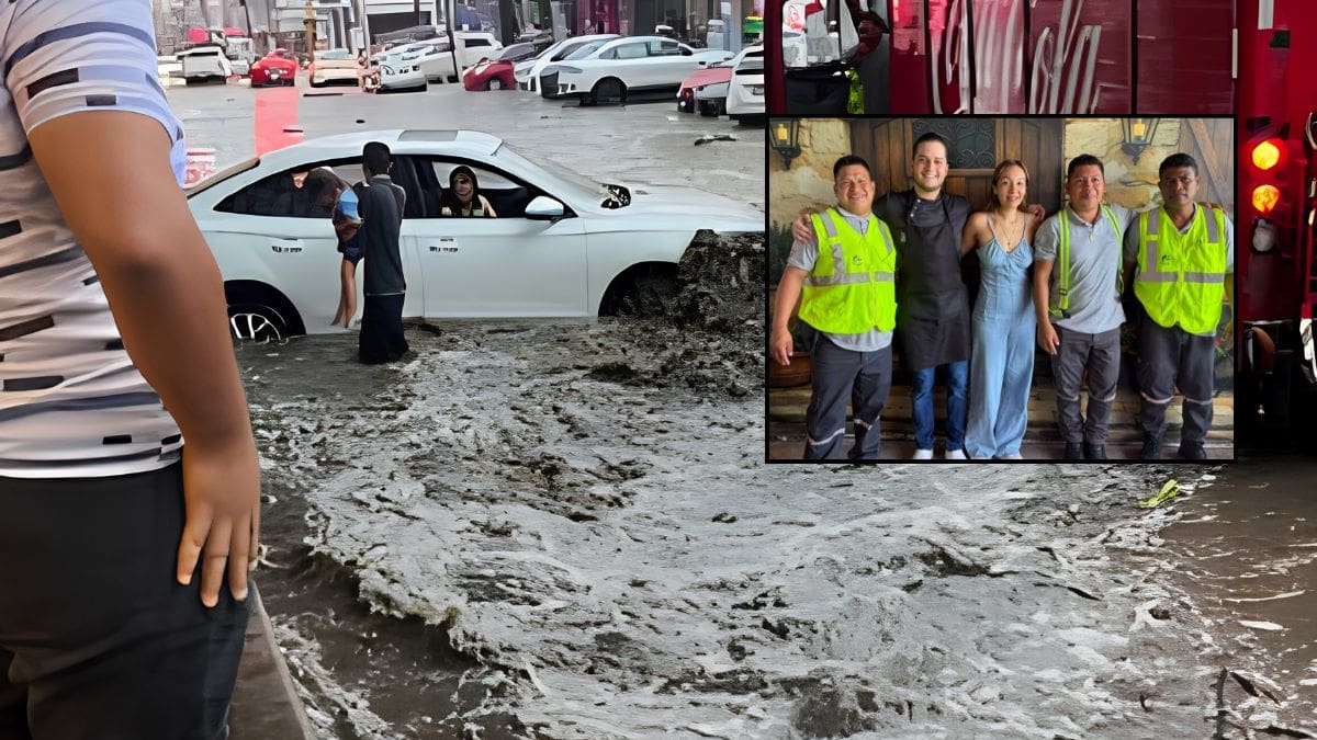 Dueño de restaurante en Acapulco ofrece comida gratis de por vida a quienes salvaron a su esposa e hija, durante lluvias