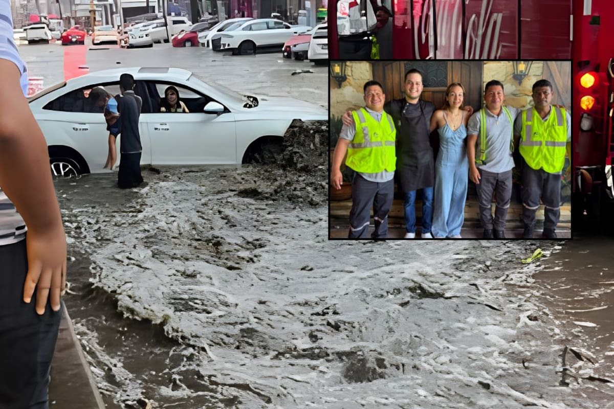 Dueño de restaurante en Acapulco ofrece comida gratis de por vida a quienes salvaron a su esposa e hija, durante lluvias