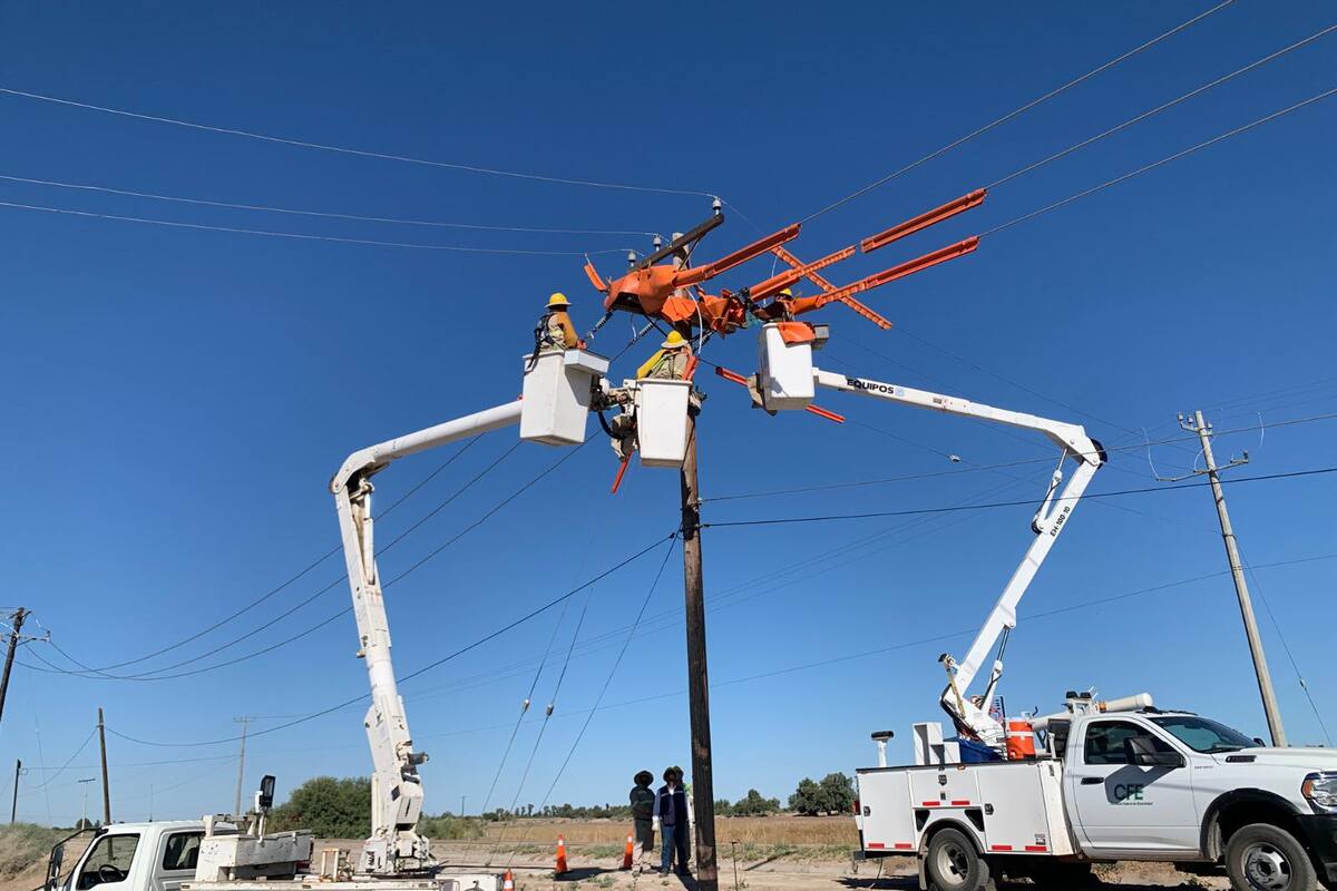 Concluye CFE construcción de nuevo tramo de línea en el valle de mexicali