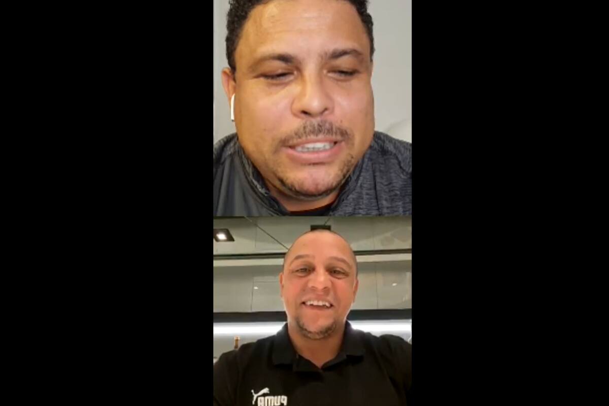 Ronaldo reunió a sus excompañeros del Real Madrid de manera virtual
