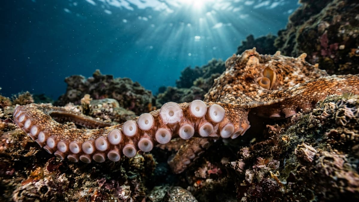 Cada brazo del pulpo cuenta con una cuerda axial nerviosa que le permite procesar información sensorial y tomar decisiones sin intervención del cerebro central.