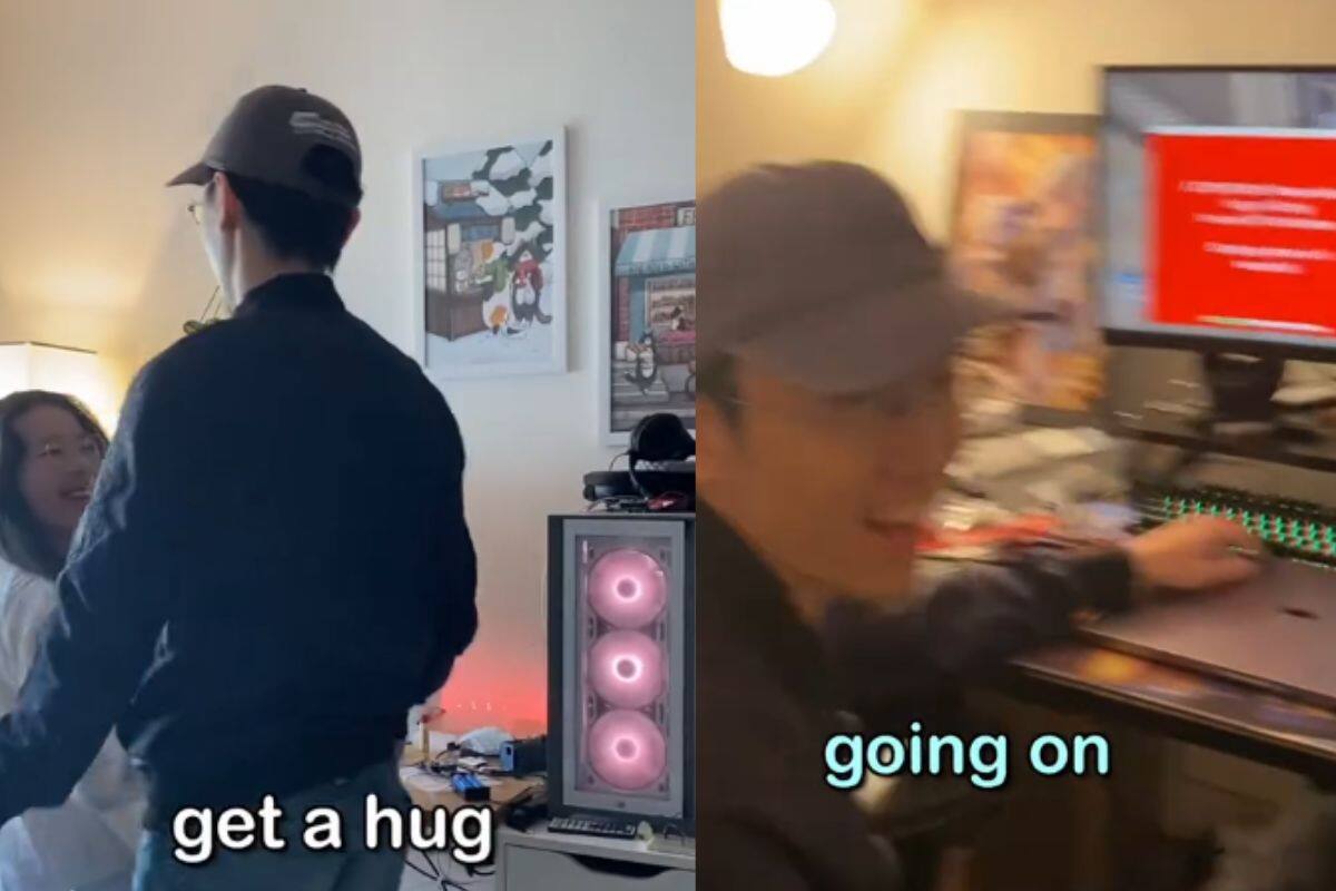 Mujer crea un dispositivo para pedirle un abrazo a su novio cada 20 minutos