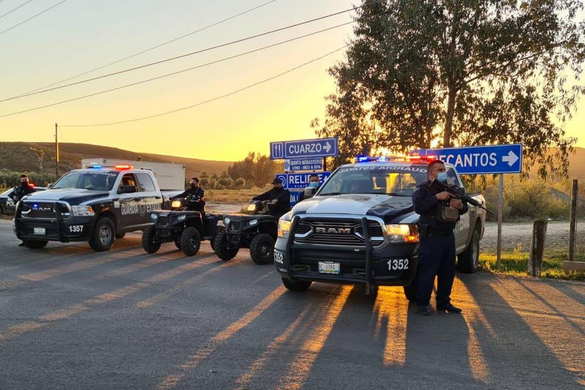 Despliegan operativo especial en el Valle de Guadalupe